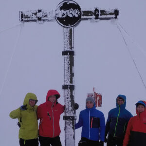 Gipfelfoto am Nösslachjoch mit der Gruppe, Foto: unbekannt