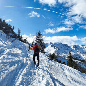 Die Aussicht wird mit jedem Schritt noch besser. Foto: Anna, Protect Our Winters Austria (POW AT)