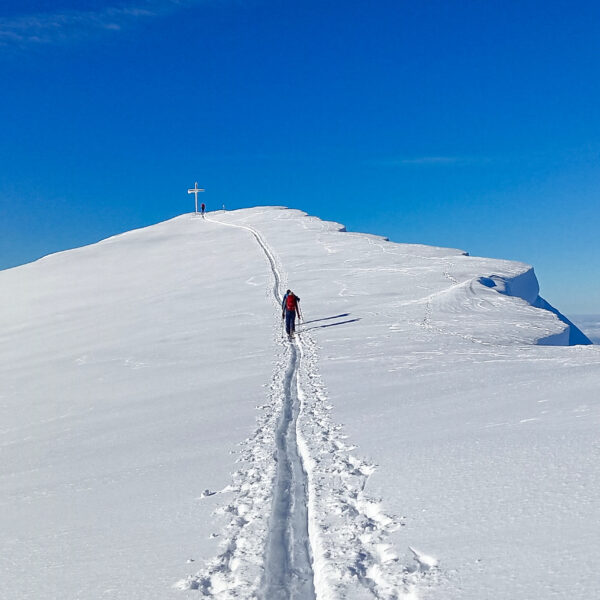Die letzten Meter zum Gipfel. Foto: Norman und Lisa
