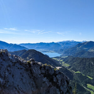 Der Wolfgangsee und das Dachsteinmassiv. Foto: Thomas Obermair